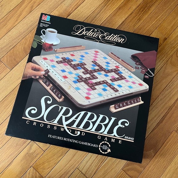 Vintage 80s Scrabble Deluxe Edition - Picture 1 of 12